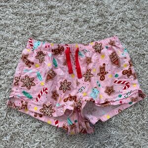 Women's Old Navy gingerbread christmas patterned shorts size medium